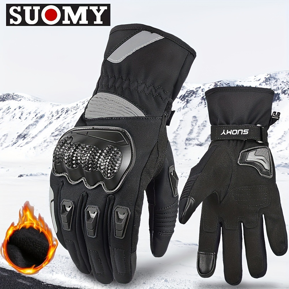 Cycling Gear In Winter - Męskie rękawice motocyklowe, rowerowe, wodoodporne, wiatroodporne,