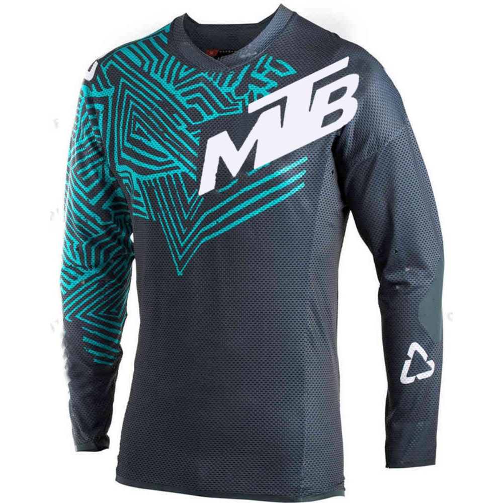 Cycling Gear Shop - Koszulka rowerowa z długim rękawem, oddychająca,