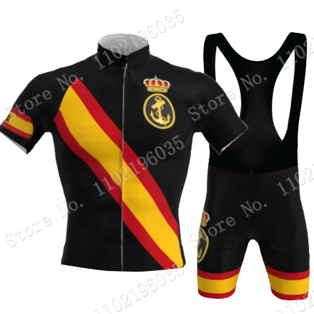 Cycling Gear Jersey - Czarna Armada Espana 2023 zestaw koszulek