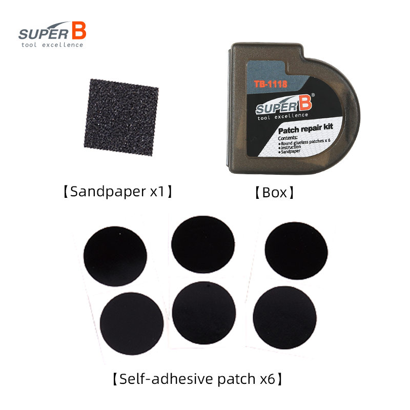 Super B TB-1118 6 szt. Naszywk – Bike Tube Repair Kit recenzja i cena