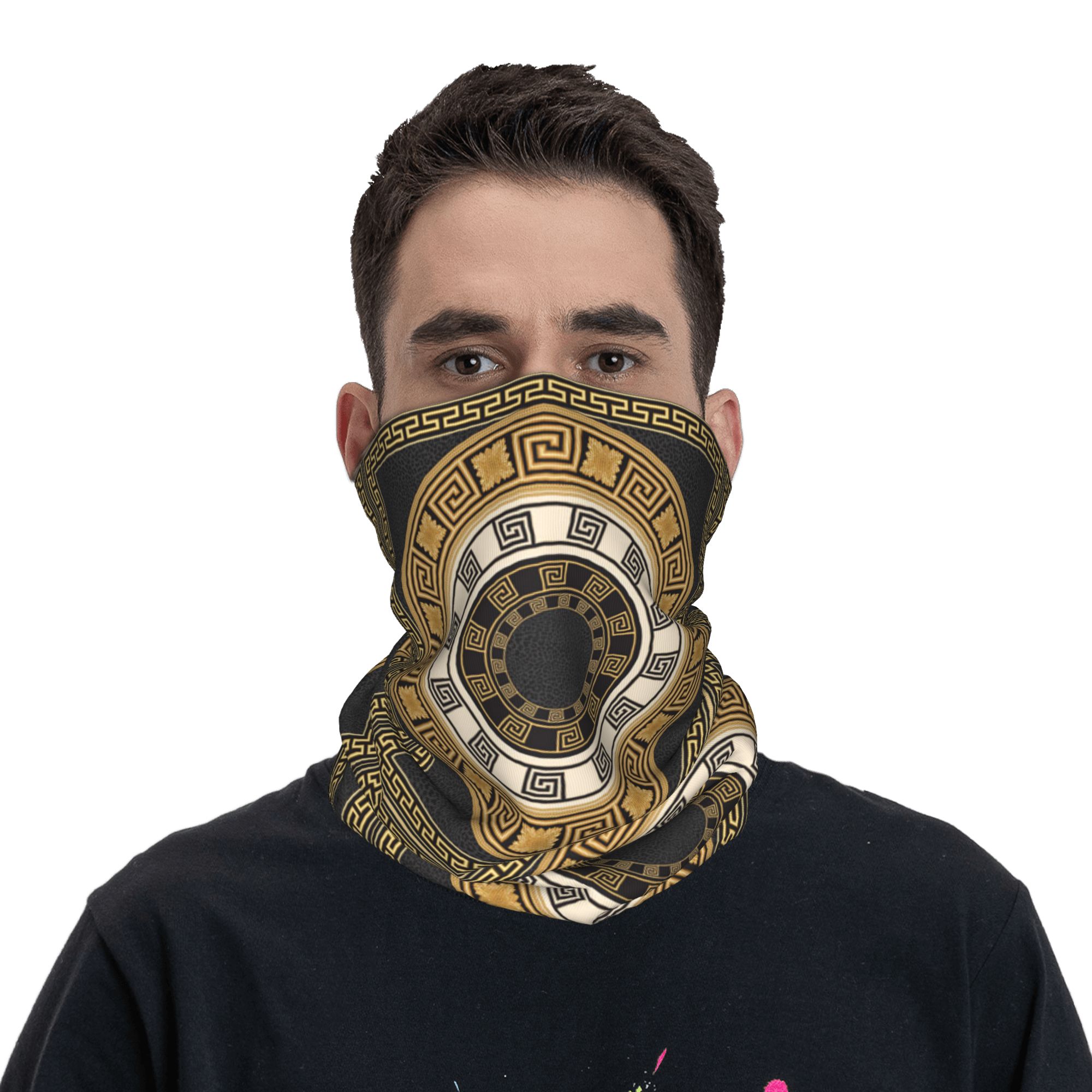 Złoty Grecki Wzór Meander Band – Cycling Headwear recenzja i cena