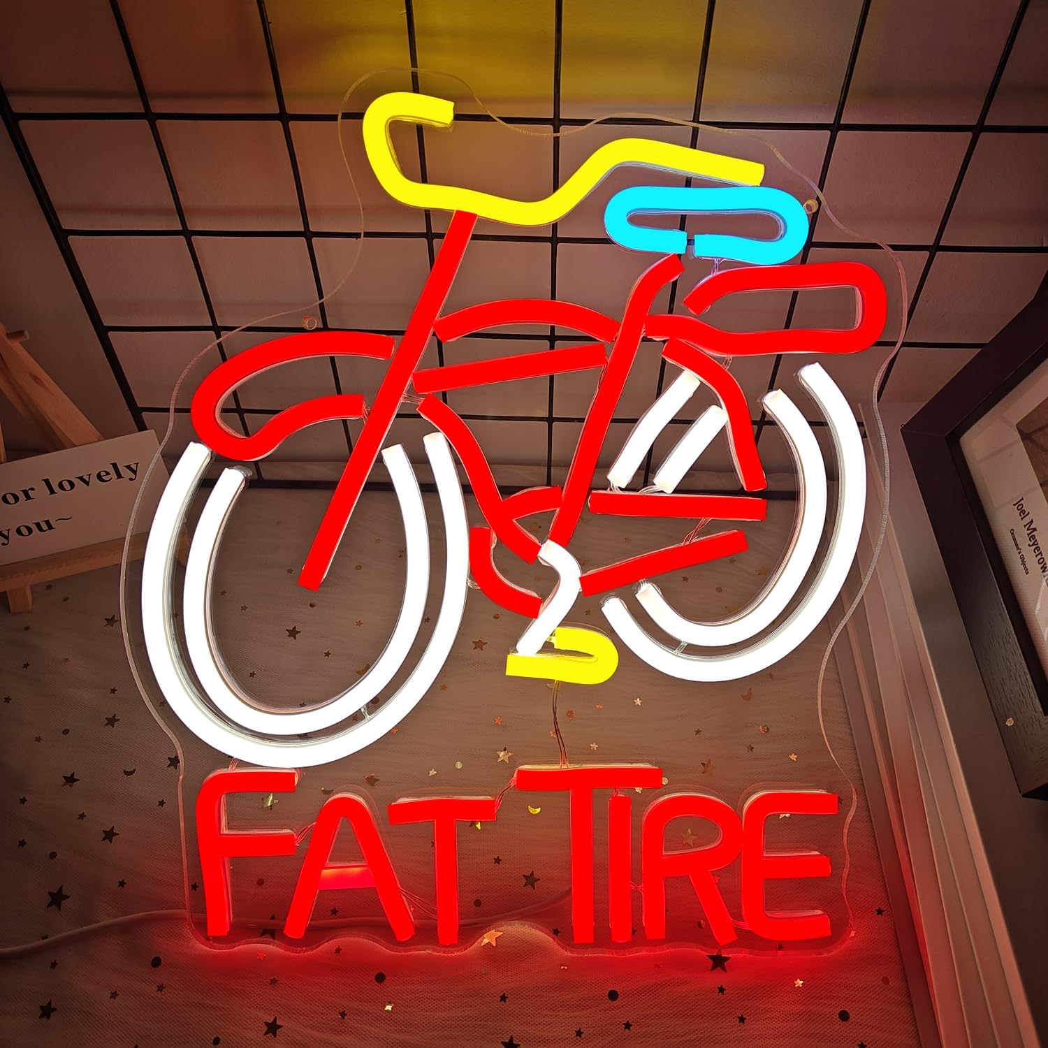 Świecący LED neonowy szyld Fat – Cycling Gear Shop recenzja i cena